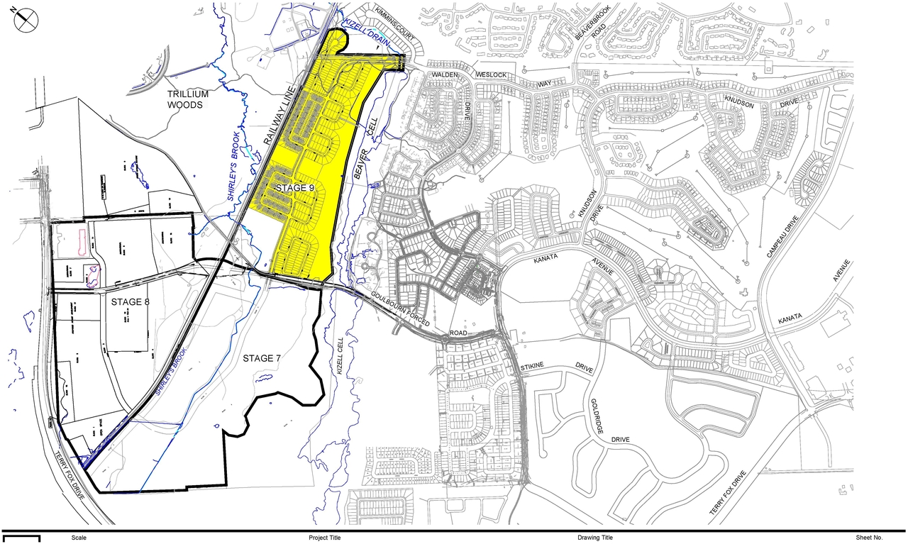 Construction site plan for project from page 7 of the file 'KNL - Ph 9 Design Brief 2018-08-22'