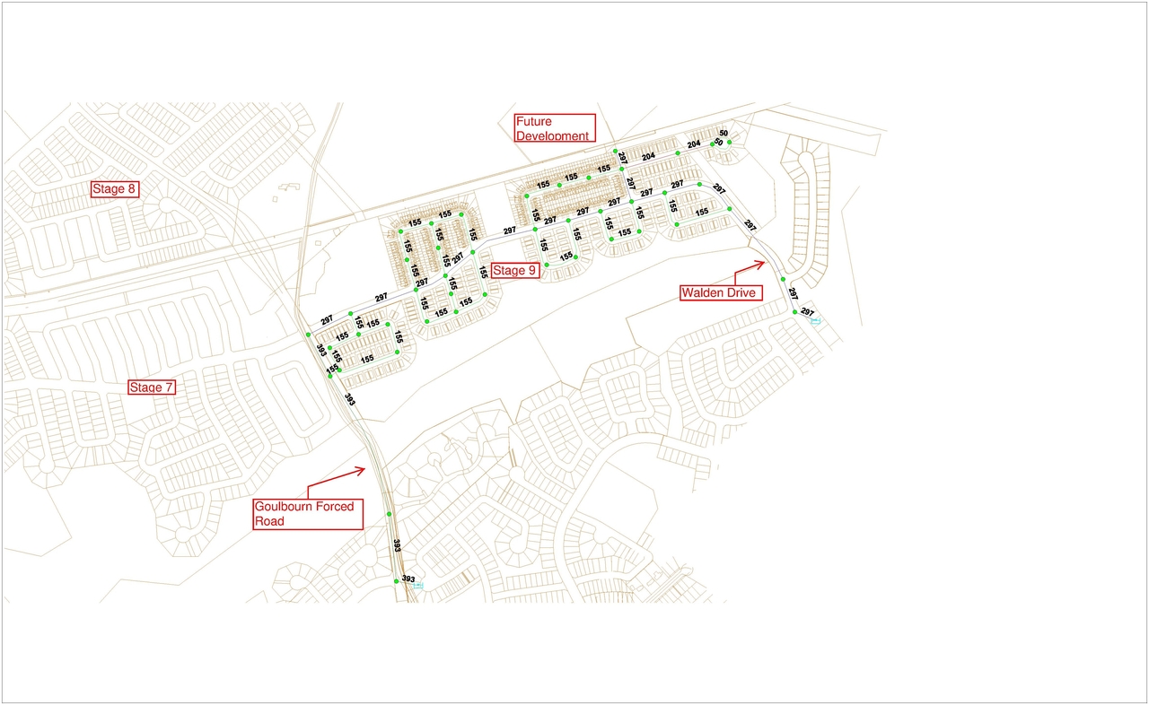 Construction site plan for project from page 82 of the file 'KNL - Ph 9 Design Brief 2018-08-22'