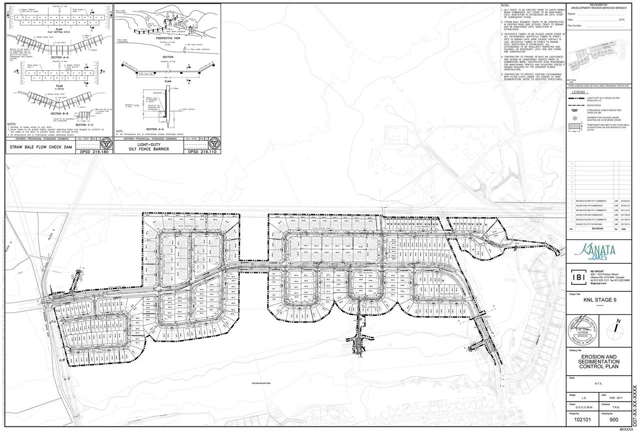 Construction site plan for project from page 195 of the file 'KNL - Ph 9 Design Brief 2018-08-22'
