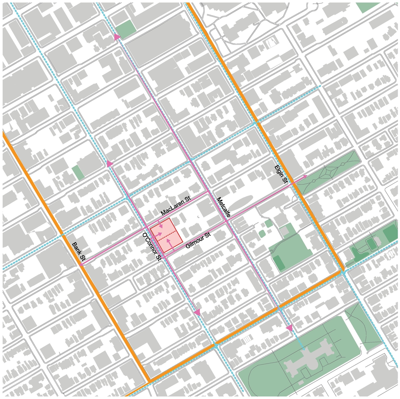 Construction site plan for project from page 17 of the file '2025-09-03 - SDRP Design Brief - Package 3 - D01-01-20-0019'