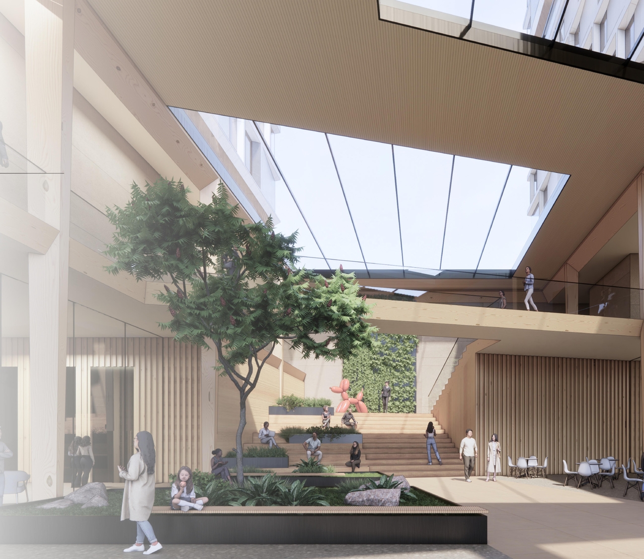 Rendering of building from page 6 of the file '2024-05-07 - Special Design Review Panel Presentation - D01-01-20-0019'