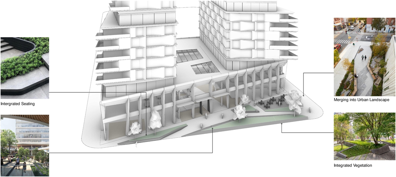 Rendering of building from page 34 of the file '2024-05-07 - Special Design Review Panel Presentation - D01-01-20-0019'