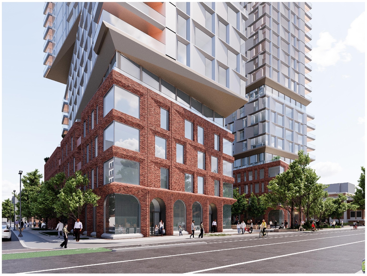 Rendering of building from page 6 of the file '2025-12-04 - Design Brief - D01-01-20-0019'