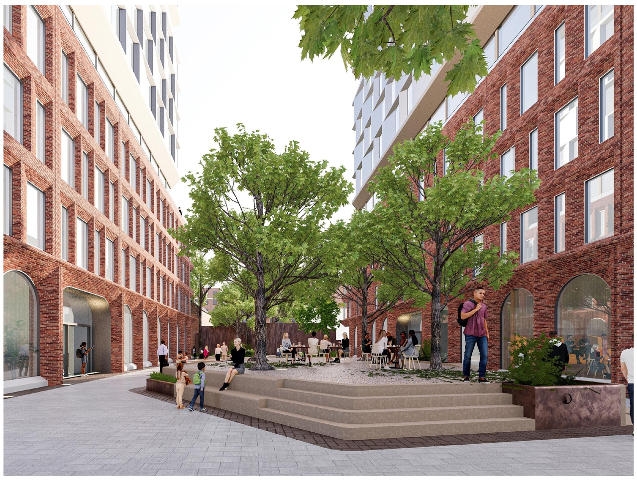 Rendering of building from page 8 of the file '2025-12-04 - Design Brief - D01-01-20-0019'