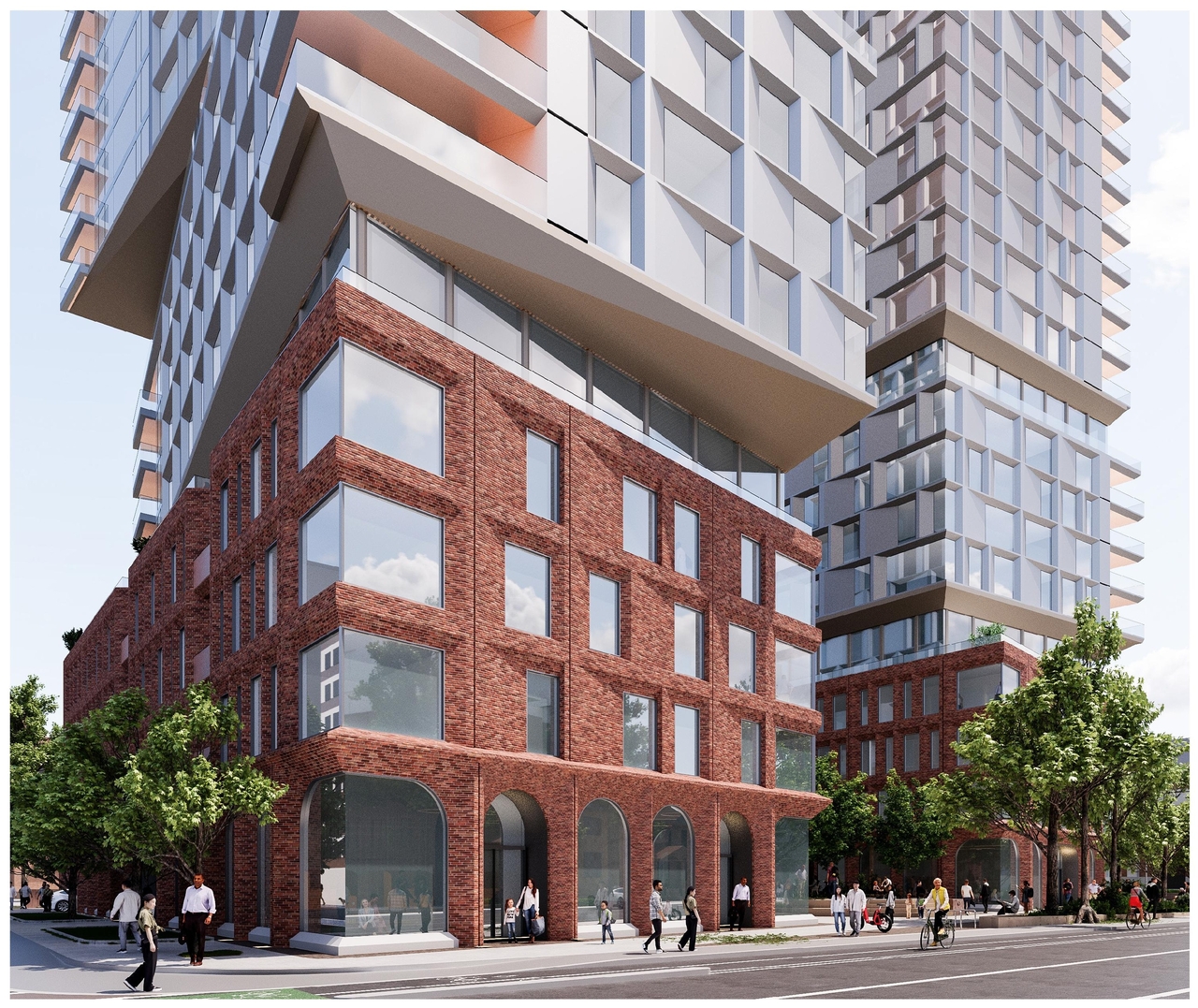 Rendering of building from page 15 of the file '2025-12-04 - Design Brief - D01-01-20-0019'