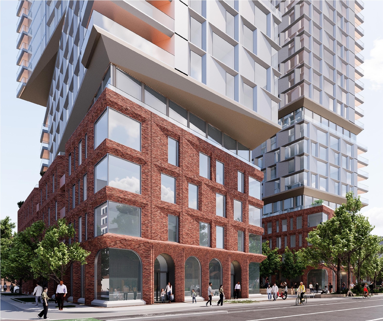 Rendering of building from page 15 of the file '2025-12-04 - Design Brief - D01-01-20-0019'