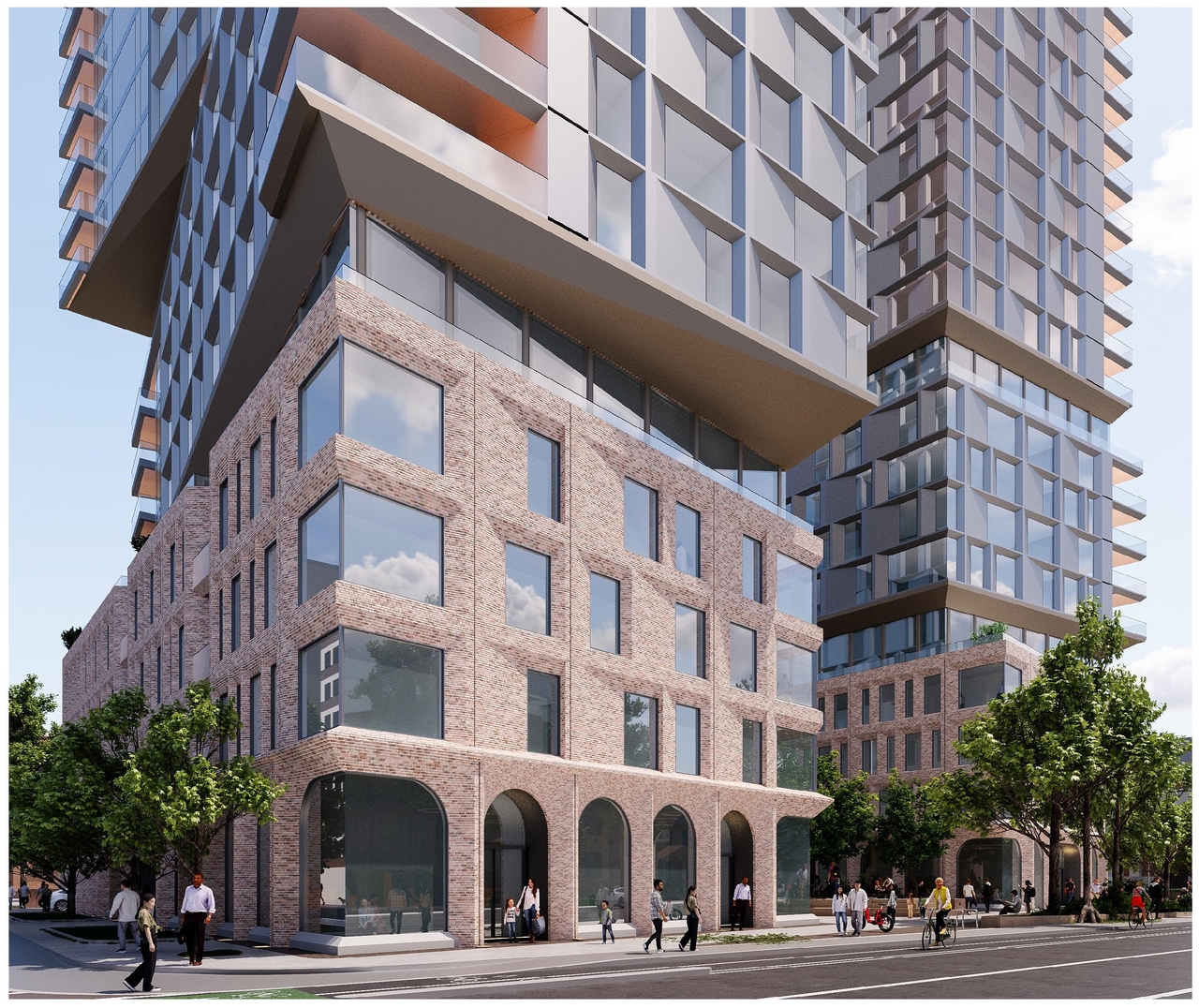 Rendering of building from page 15 of the file '2025-12-04 - Design Brief - D01-01-20-0019'