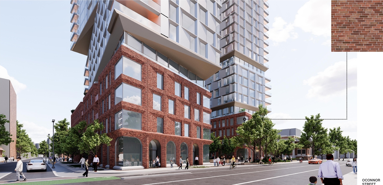 Rendering of building from page 16 of the file '2025-12-04 - Design Brief - D01-01-20-0019'