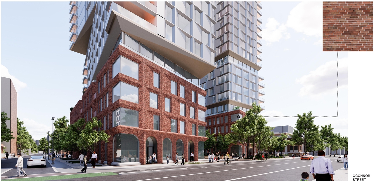 Rendering of building from page 16 of the file '2025-12-04 - Design Brief - D01-01-20-0019'