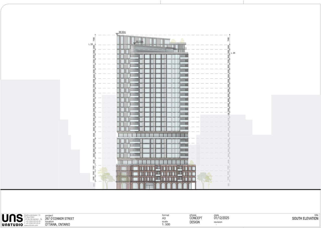 Rendering of building from page 42 of the file '2025-12-04 - Design Brief - D01-01-20-0019'