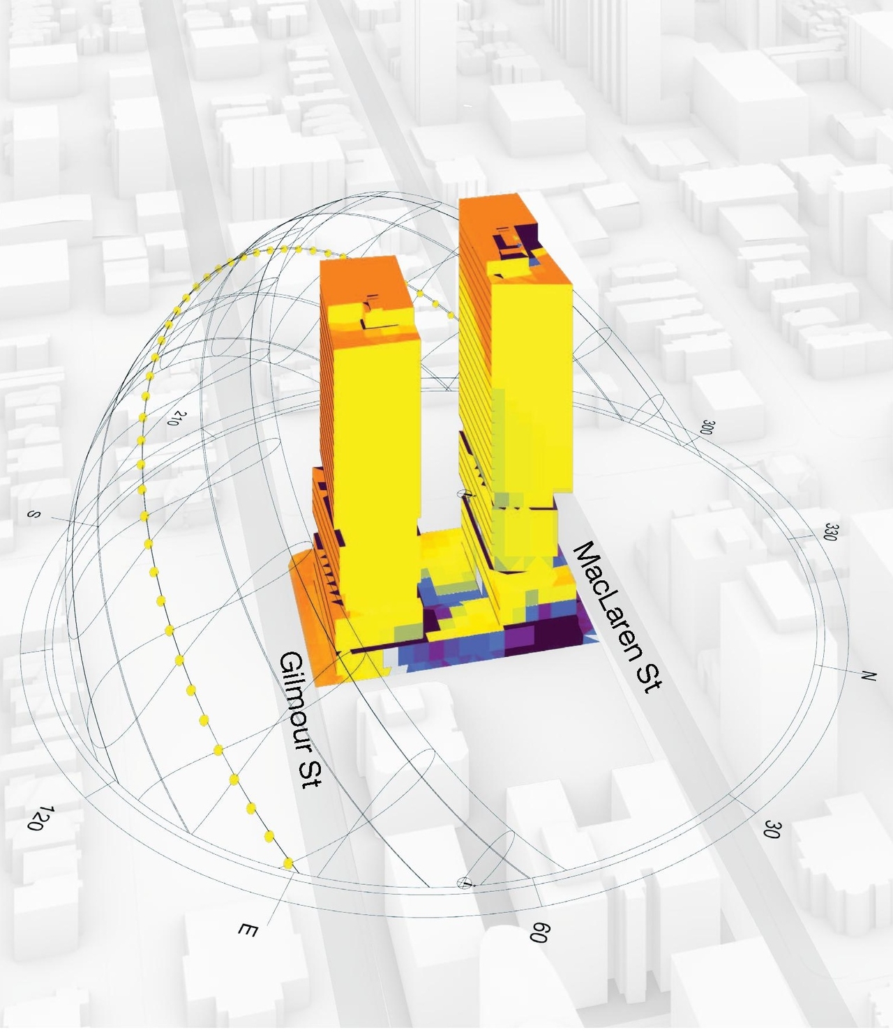 Construction site plan for project from page 70 of the file '2025-02-24 - Design Brief - D01-01-20-0019 & D02-02-20-0101'
