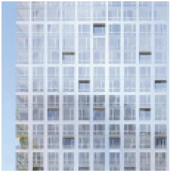 Rendering of building from page 25 of the file '2022-08-05 - Design Brief - D01-01-21-0008'