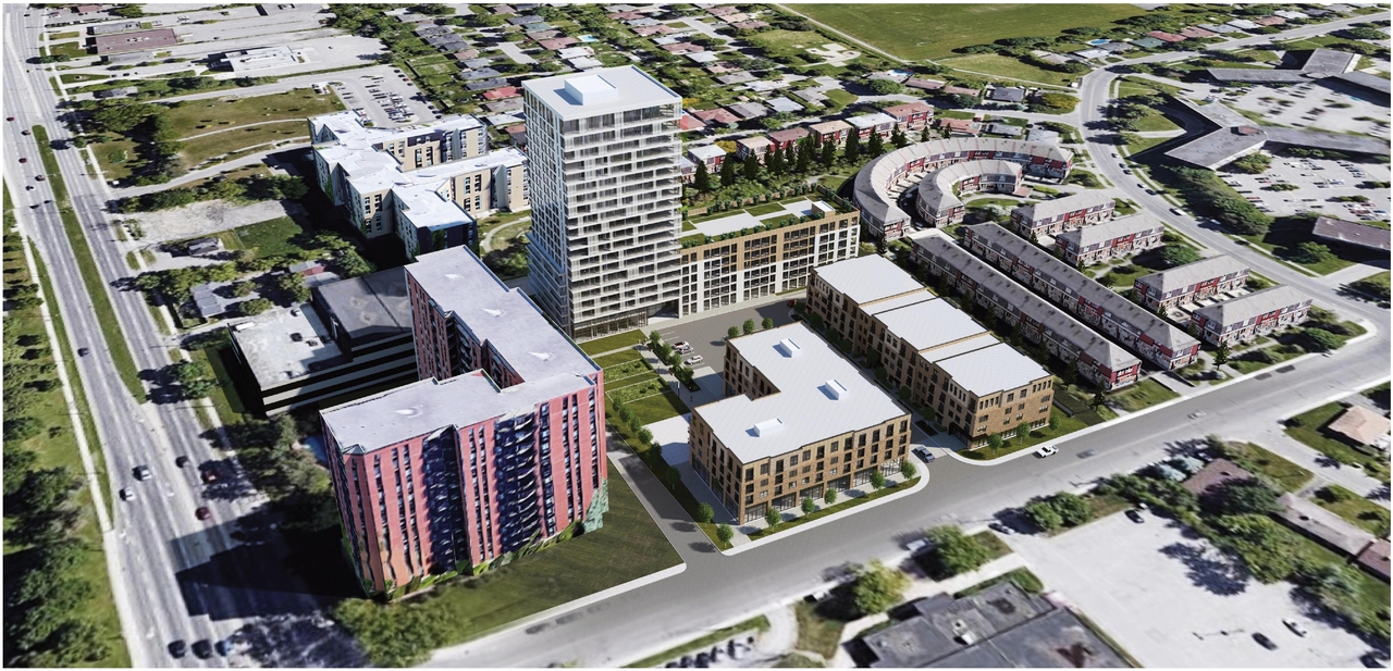 Rendering of building from page 59 of the file '2022-08-05 - Design Brief - D01-01-21-0008'