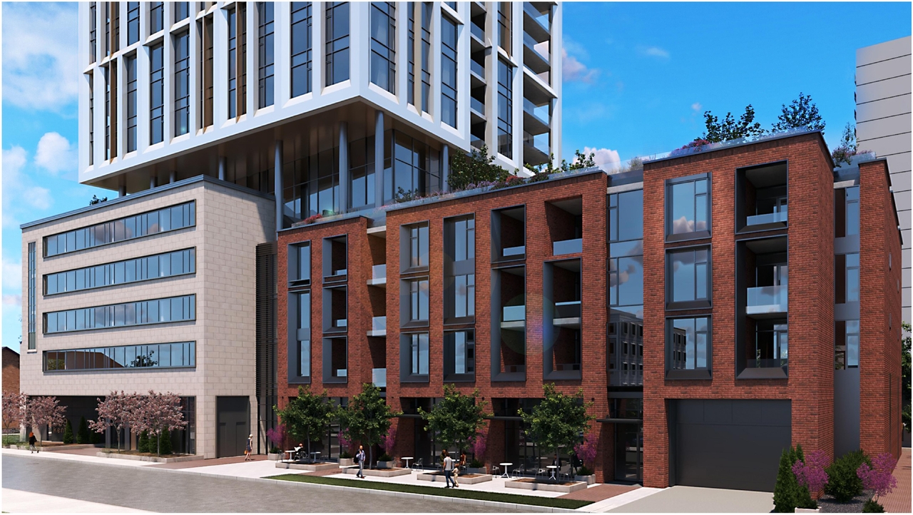 Rendering of building from page 9 of the file '2023-08-01 - Rendered Views - D01-01-21-0015'