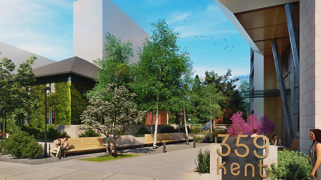 Rendering of building from page 13 of the file '2023-03-20 - Rendered Views - D01-01-21-0015'