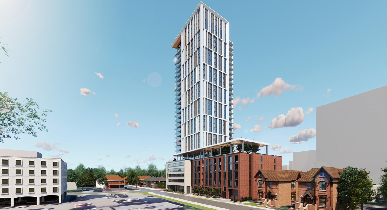 Rendering of building from page 4 of the file '2023-03-20 - Rendered Views - D01-01-21-0015'