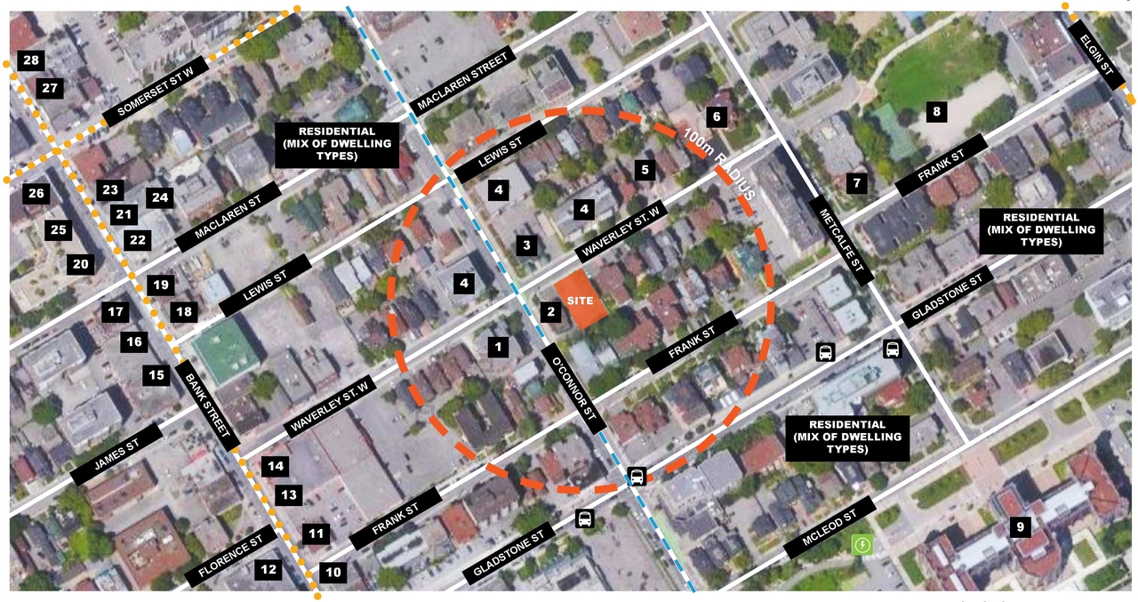 Construction site plan for project from page 3 of the file '2021-12-24 - UDRP Package - D01-01-21-0016'