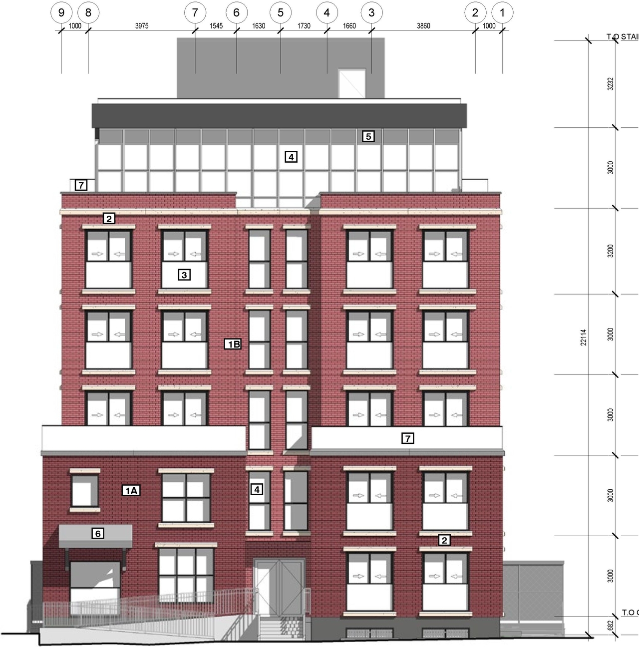 Rendering of building from page 26 of the file '2021-12-24 - UDRP Package - D01-01-21-0016'