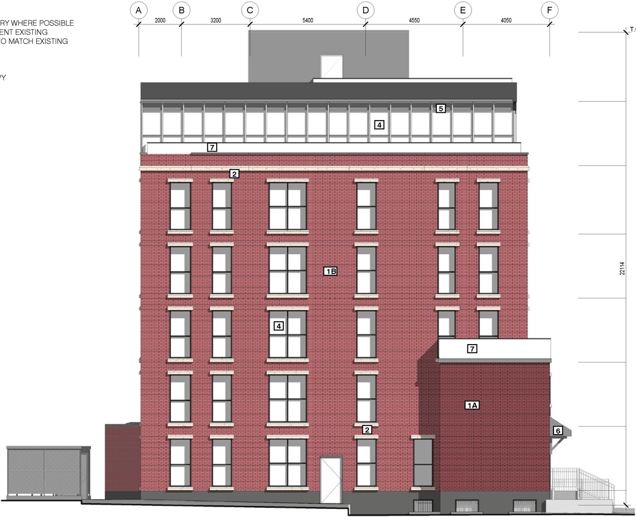 Rendering of building from page 27 of the file '2021-12-24 - UDRP Package - D01-01-21-0016'