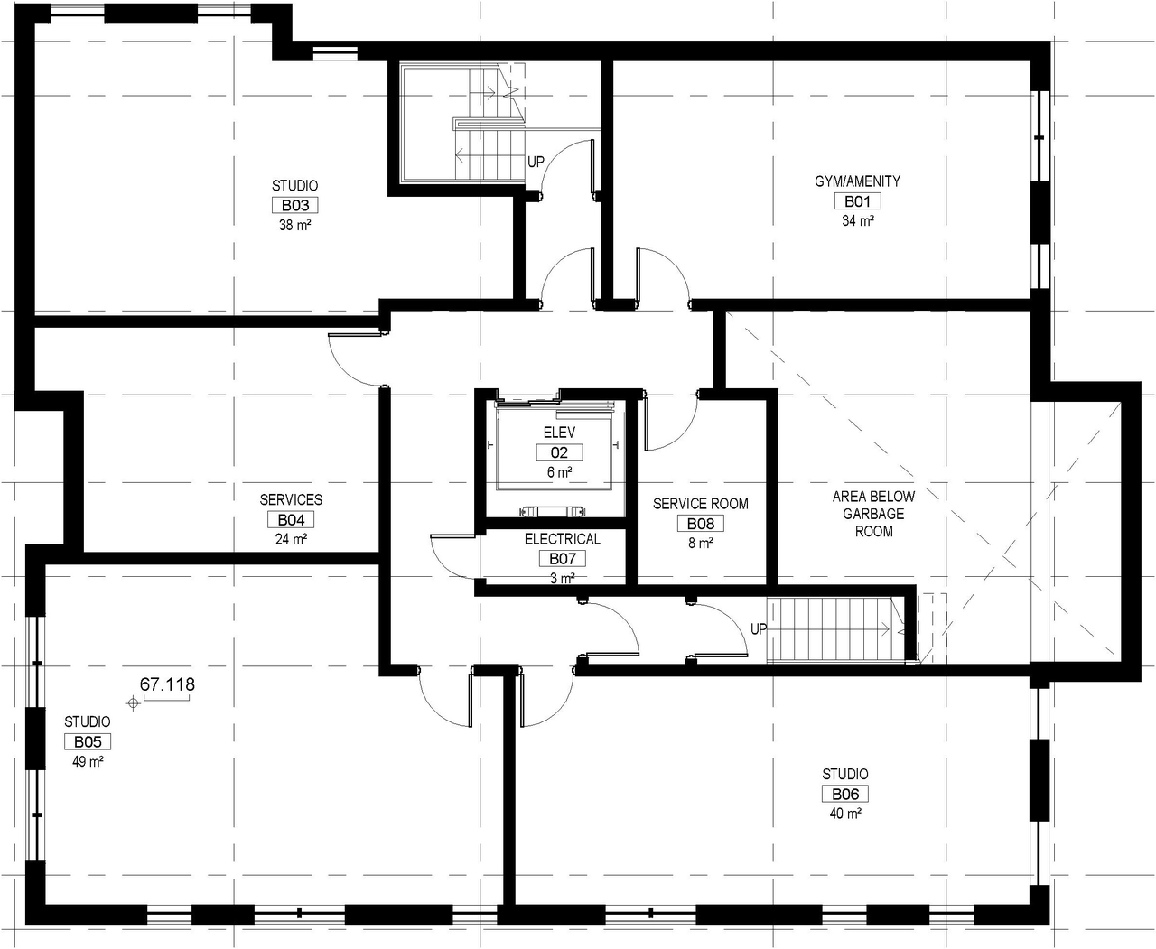 Floor plan for project from page 30 of the file '2021-12-24 - UDRP Package - D01-01-21-0016'