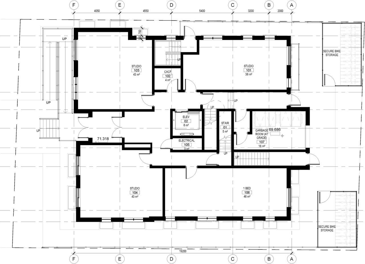 Floor plan for project from page 31 of the file '2021-12-24 - UDRP Package - D01-01-21-0016'