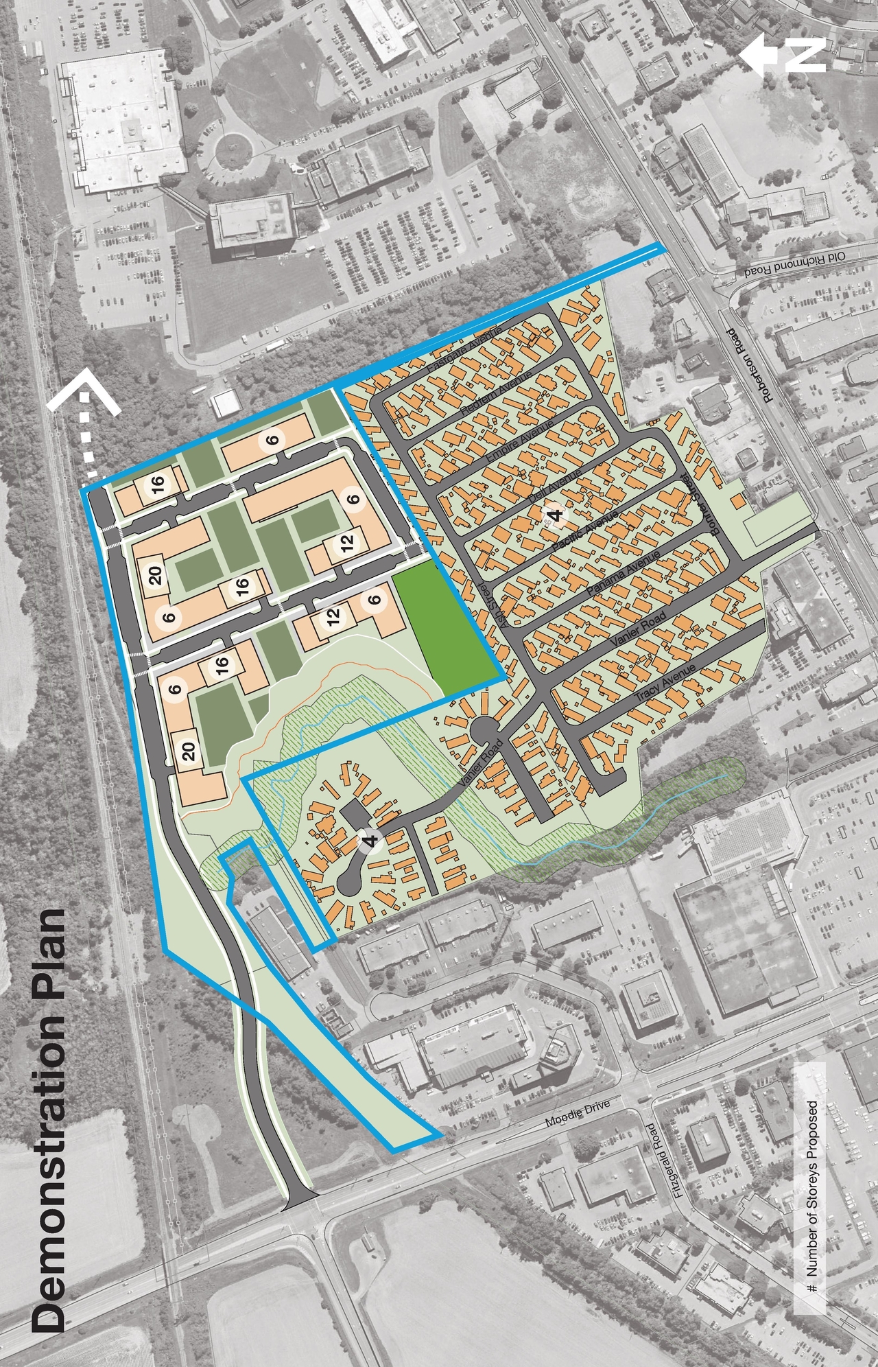 Construction site plan for project from page 19 of the file '2021-11-24 - Applicant UDRP Presentation - D01-01-21-0021'