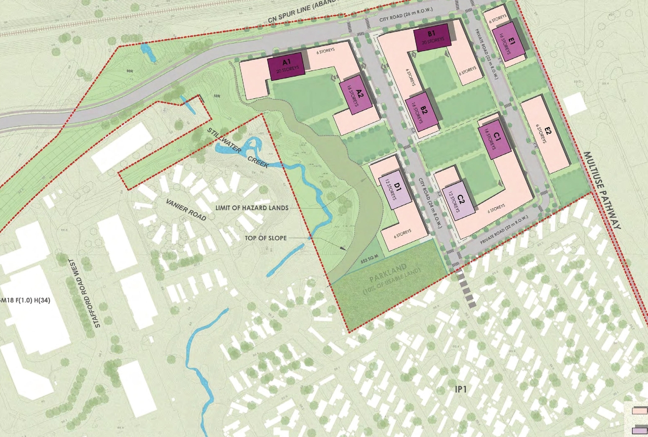 Construction site plan for project from page 23 of the file '2021-11-24 - Applicant UDRP Presentation - D01-01-21-0021'