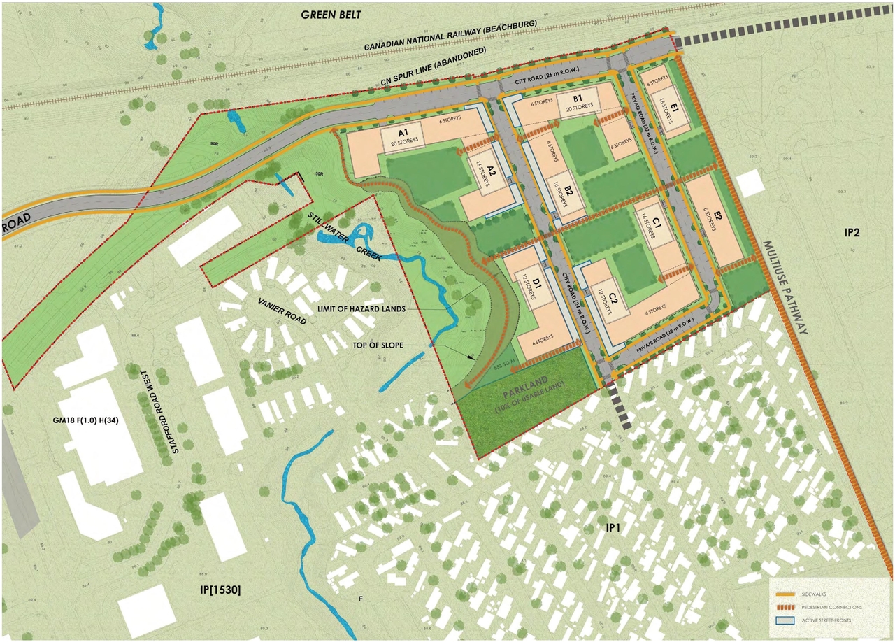 Construction site plan for project from page 24 of the file '2021-11-24 - Applicant UDRP Presentation - D01-01-21-0021'