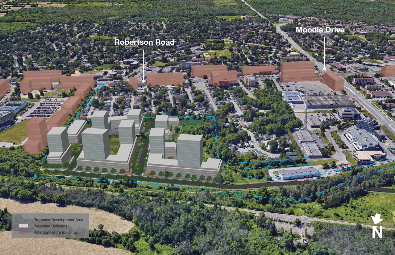 Construction site plan for project from page 28 of the file '2021-11-24 - Applicant UDRP Presentation - D01-01-21-0021'