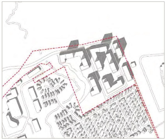 Construction site plan for project from page 33 of the file '2021-11-24 - Applicant UDRP Presentation - D01-01-21-0021'