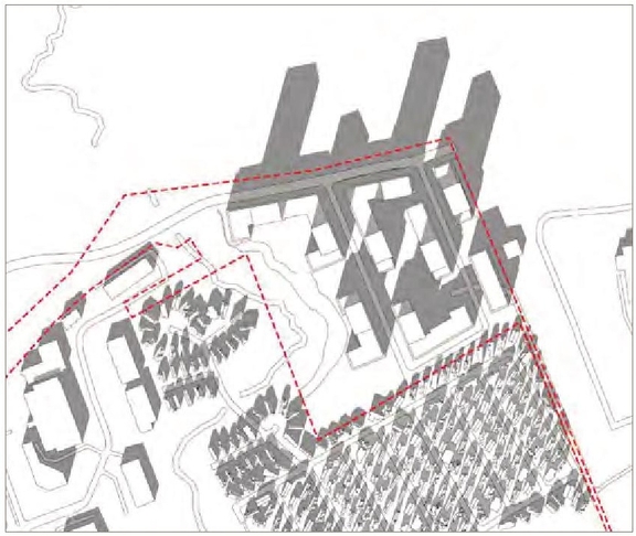 Construction site plan for project from page 34 of the file '2021-11-24 - Applicant UDRP Presentation - D01-01-21-0021'