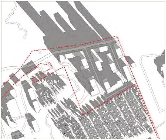 Construction site plan for project from page 34 of the file '2021-11-24 - Applicant UDRP Presentation - D01-01-21-0021'