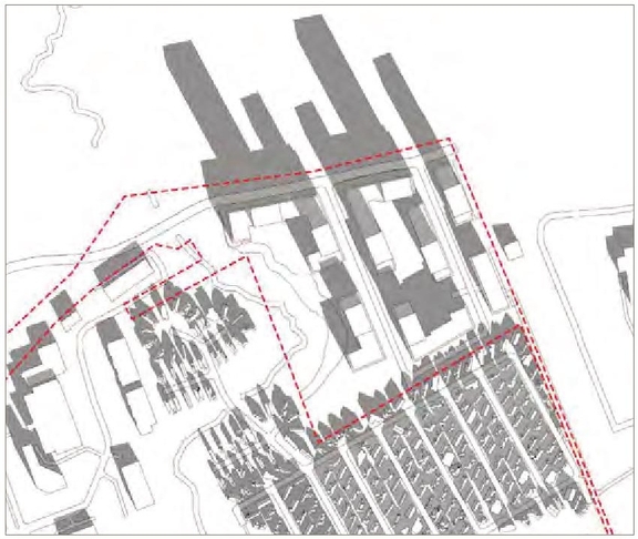 Construction site plan for project from page 34 of the file '2021-11-24 - Applicant UDRP Presentation - D01-01-21-0021'
