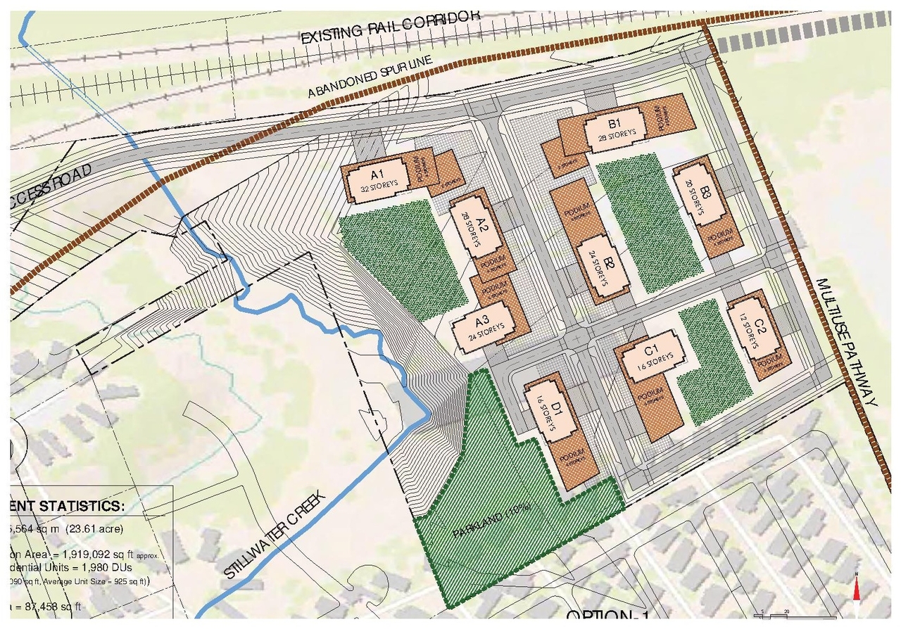 Construction site plan for project from page 35 of the file '2021-11-24 - Applicant UDRP Presentation - D01-01-21-0021'
