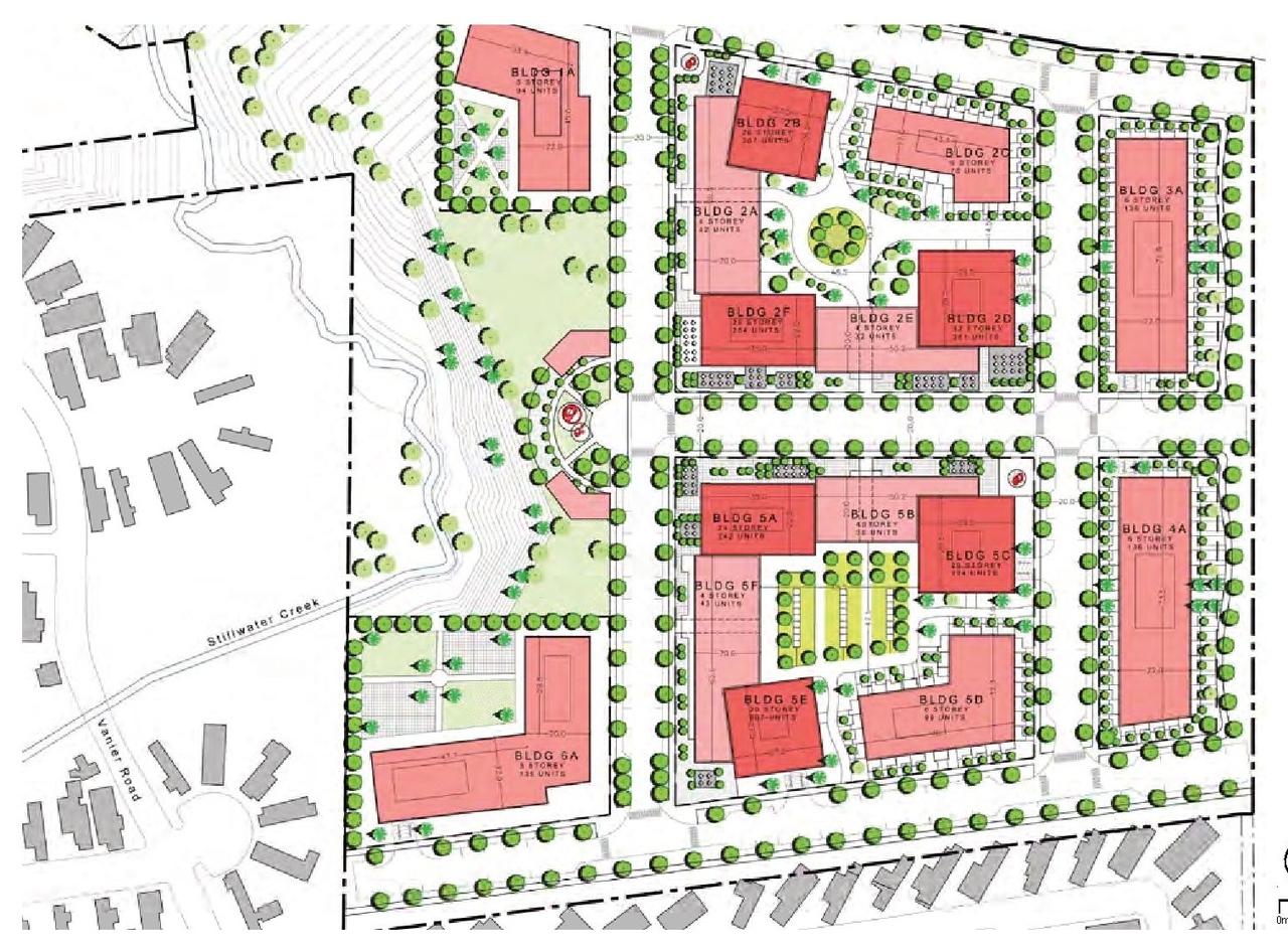 Construction site plan for project from page 35 of the file '2021-11-24 - Applicant UDRP Presentation - D01-01-21-0021'