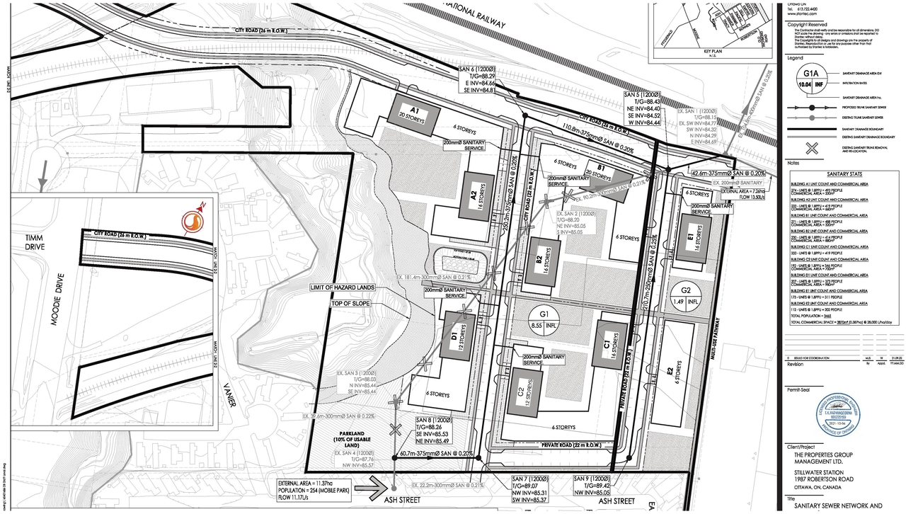 Construction site plan for project from page 37 of the file '2021-11-24 - Applicant UDRP Presentation - D01-01-21-0021'