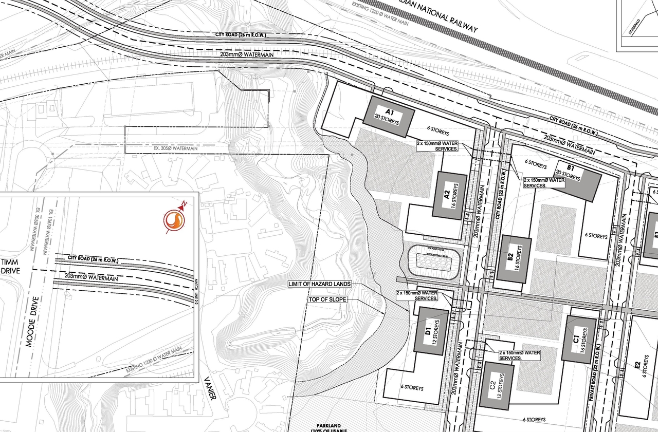 Construction site plan for project from page 38 of the file '2021-11-24 - Applicant UDRP Presentation - D01-01-21-0021'