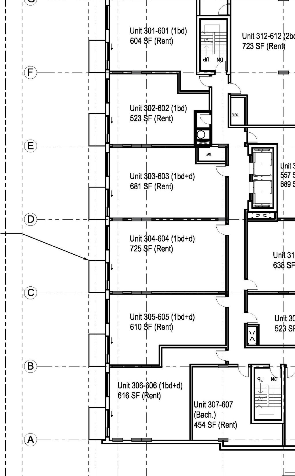 Floor plan for project from page 4 of the file '2021-11-24 - Parking Floor Plans - D01-01-21-0026'