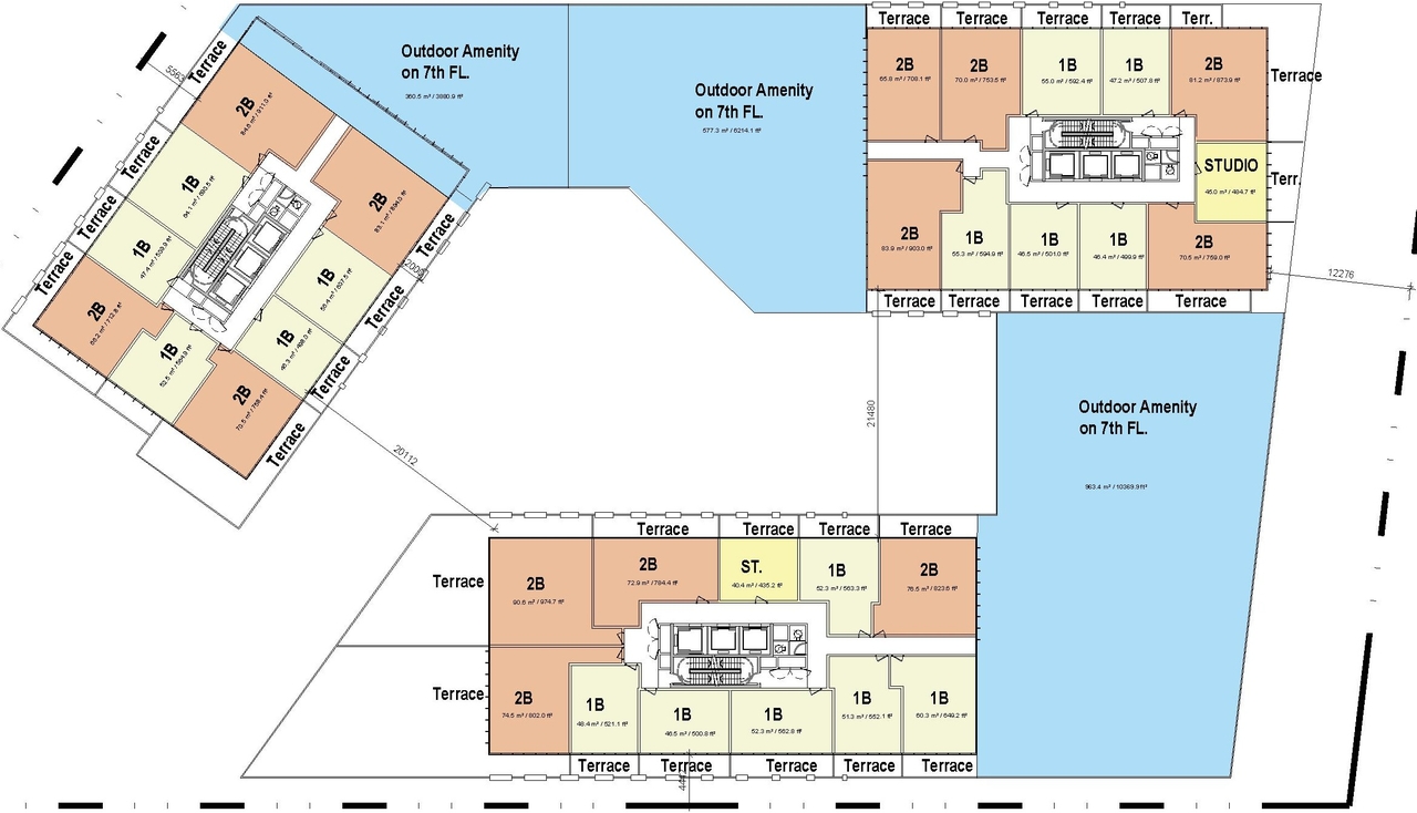 Floor plan for project from page 35 of the file '2022-03-30 - UDRP Presentation - D01-01-22-0001'