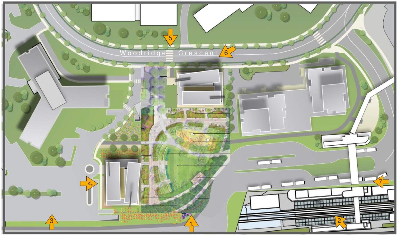 Construction site plan for project from page 5 of the file '2023-12-21 - Urban Design Review Drawing Package - D01-01-22-0004'