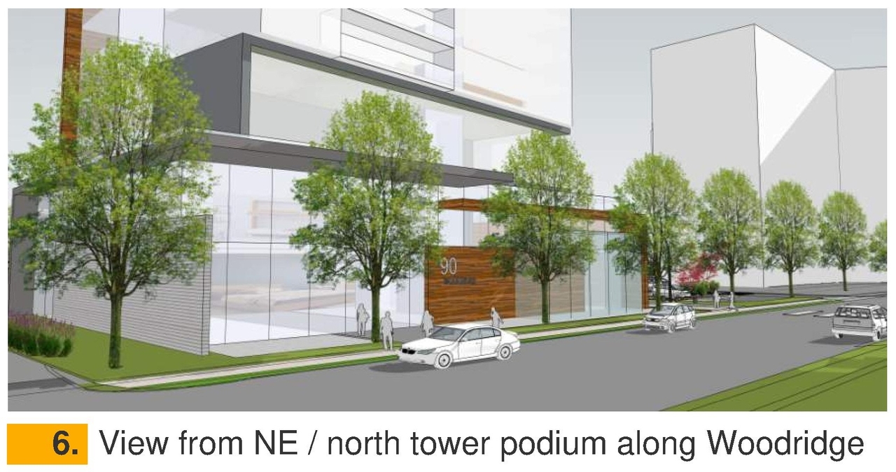 Rendering of building from page 5 of the file '2023-12-21 - Urban Design Review Drawing Package - D01-01-22-0004'