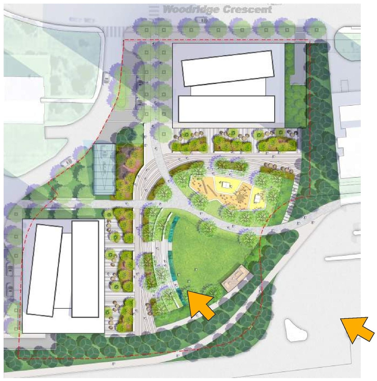 Construction site plan for project from page 14 of the file '2023-12-21 - Urban Design Review Drawing Package - D01-01-22-0004'