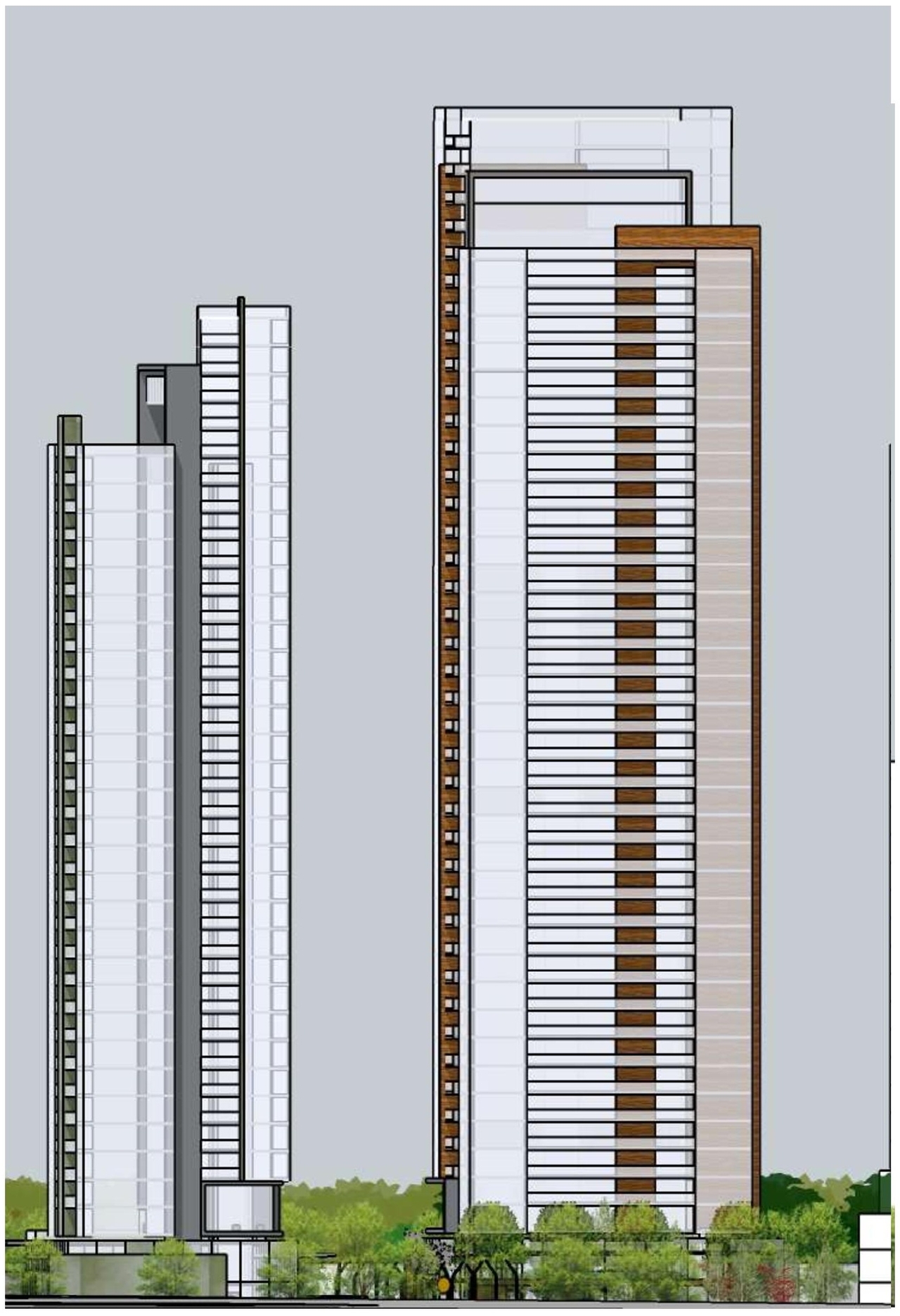 Rendering of building from page 18 of the file '2023-12-21 - Urban Design Review Drawing Package - D01-01-22-0004'