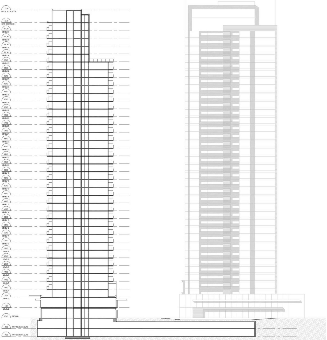 Rendering of building from page 19 of the file '2023-12-21 - Urban Design Review Drawing Package - D01-01-22-0004'
