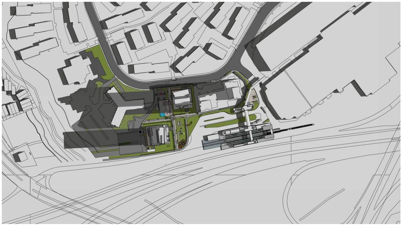 Construction site plan for project from page 20 of the file '2023-12-21 - Urban Design Review Drawing Package - D01-01-22-0004'