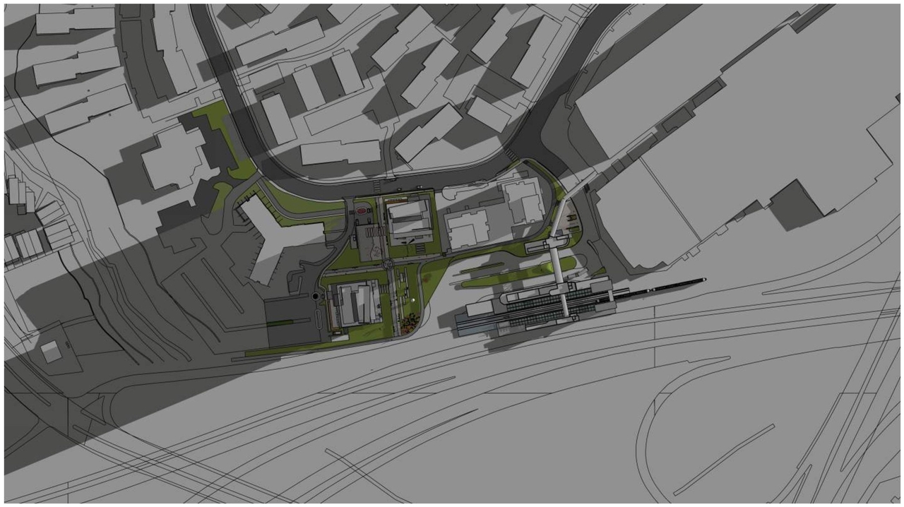 Construction site plan for project from page 20 of the file '2023-12-21 - Urban Design Review Drawing Package - D01-01-22-0004'