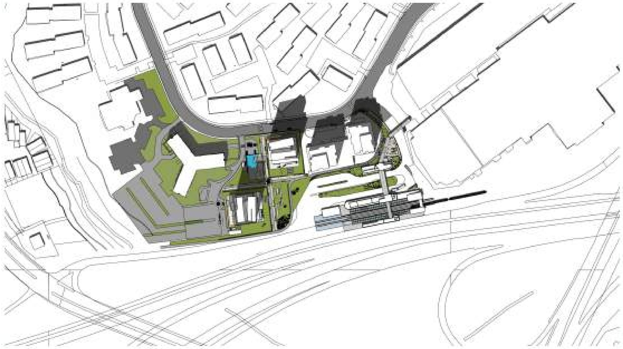 Construction site plan for project from page 20 of the file '2023-12-21 - Urban Design Review Drawing Package - D01-01-22-0004'
