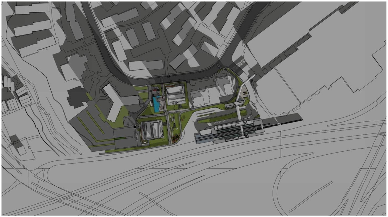 Construction site plan for project from page 22 of the file '2023-12-21 - Urban Design Review Drawing Package - D01-01-22-0004'