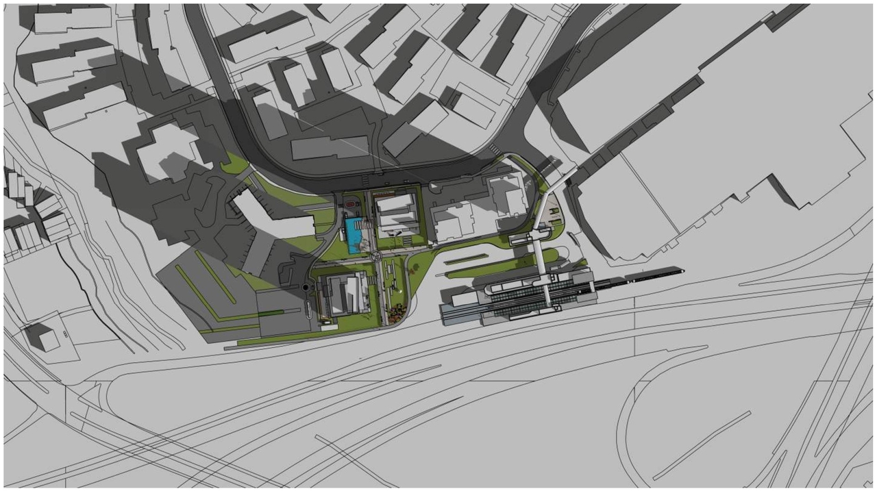 Construction site plan for project from page 23 of the file '2023-12-21 - Urban Design Review Drawing Package - D01-01-22-0004'