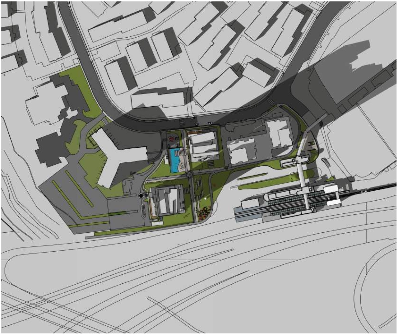 Construction site plan for project from page 24 of the file '2023-12-21 - Urban Design Review Drawing Package - D01-01-22-0004'